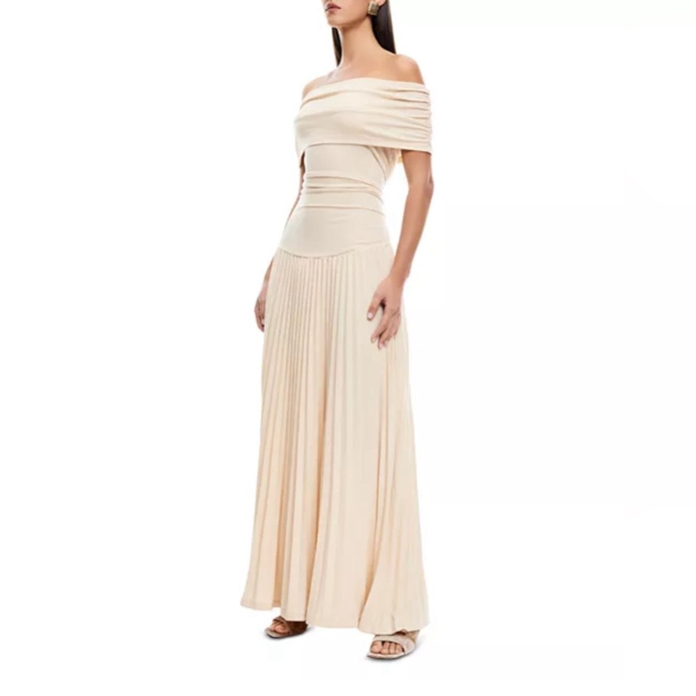 Lioness Field Of Dreams Off-the-Shoulder Maxi Dress NWT